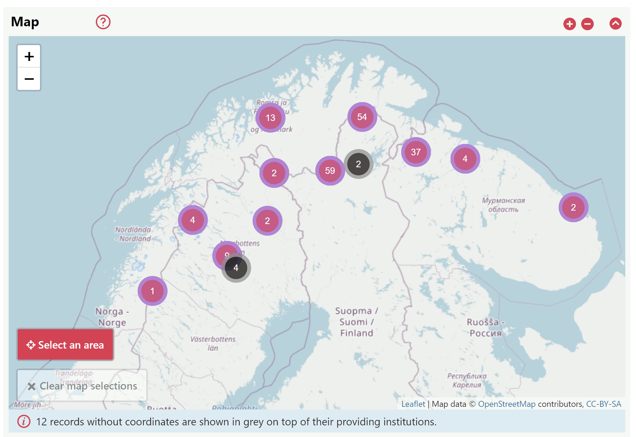 Map facet